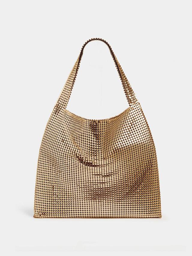 GOLD PIXEL METALLIC TOTE BAG Product Image