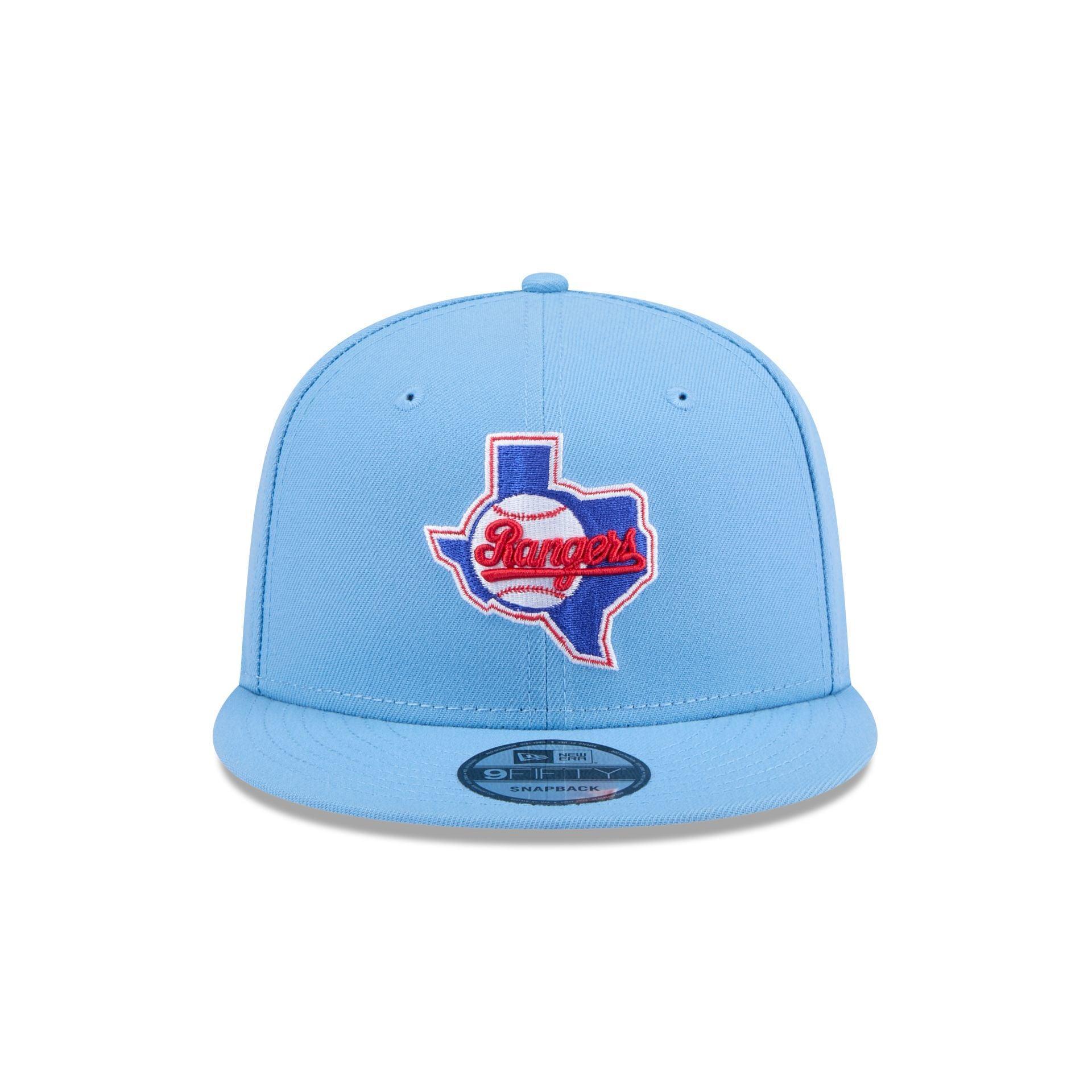 Texas Rangers Sky Blue 9FIFTY Snapback Hat Male Product Image