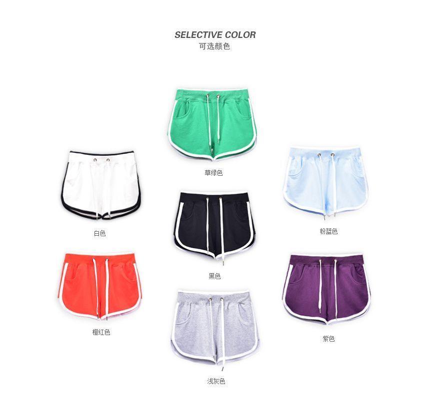 Mid Rise Piped Shorts Product Image