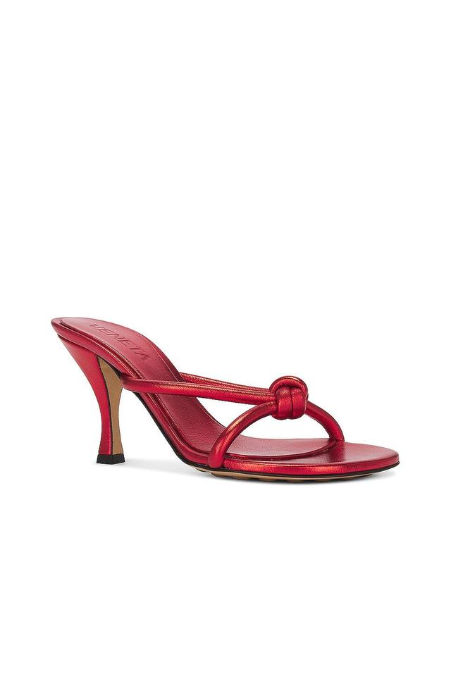 Bottega Veneta Metallic Blink Mule Sandal in Red Product Image