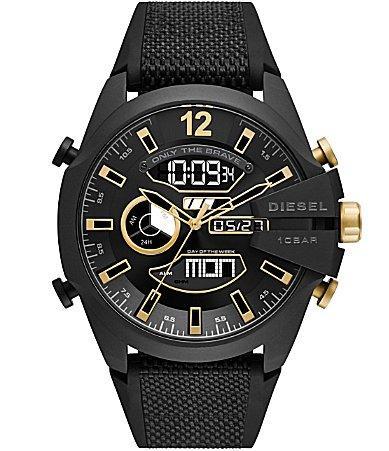 Diesel Mega Chief Analog-Digital Black Nylon and Silicone Watch Product Image