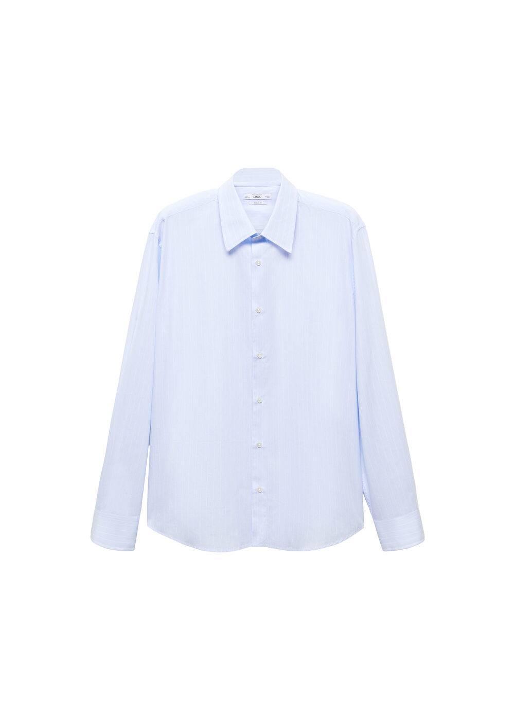 Mango Mens Regular-Fit Cotton Striped Dress Shirt Product Image