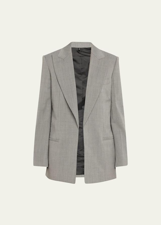 Womens Wool-Blend Boxy Blazer Product Image