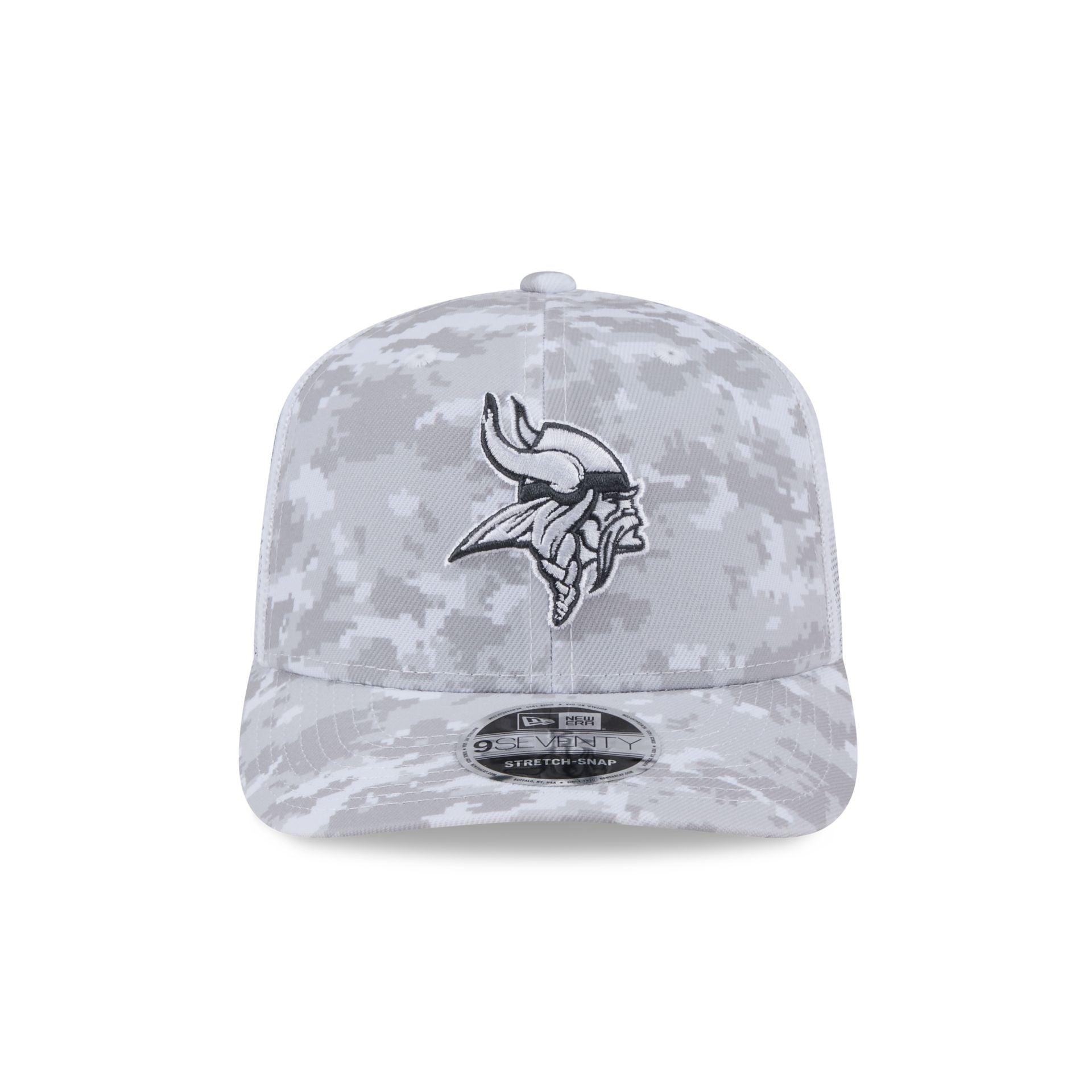 Minnesota Vikings 2024 Salute to Service 9SEVENTY Trucker Hat Male Product Image