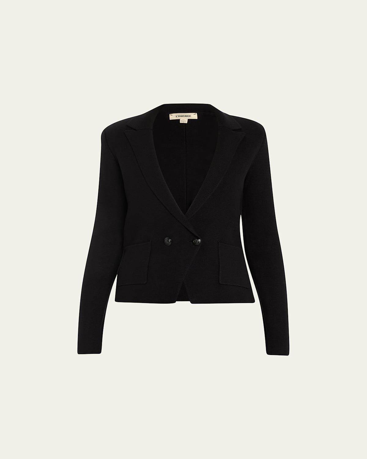 Womens Sofia Knit Double-Breasted Blazer Product Image