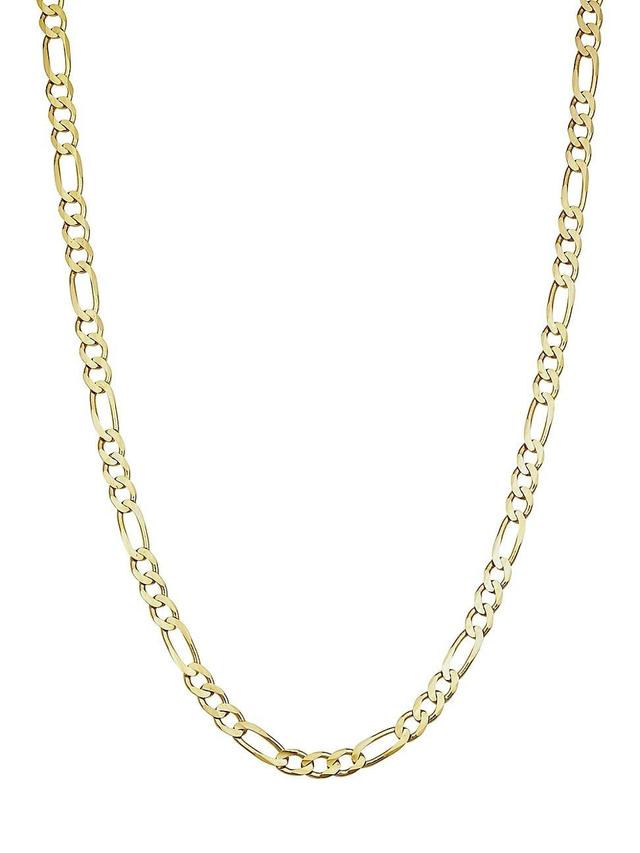 Mens 14K Yellow Solid Gold Florentine Figaro Bold Chain Product Image