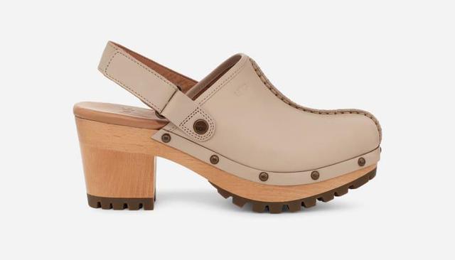 UGG Womens Lanni Leather Clogs Shoes Product Image