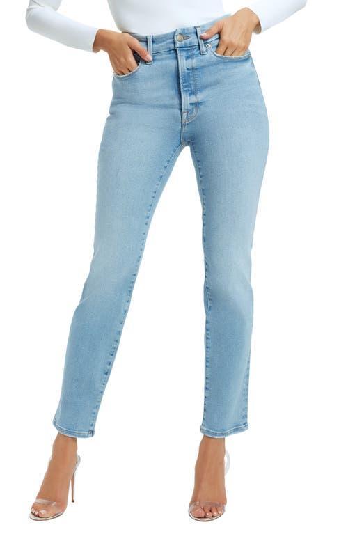 Good American Always Fits Good Classic Straight Leg Jeans Product Image