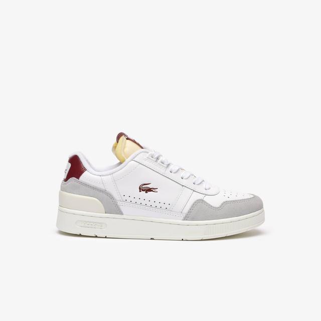 Women's T-Clip Leather Trim Trainers Product Image