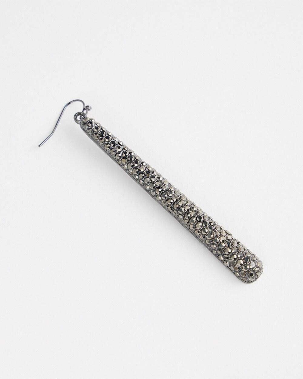 No Droop™ Sparkle Long Drop Earrings Product Image