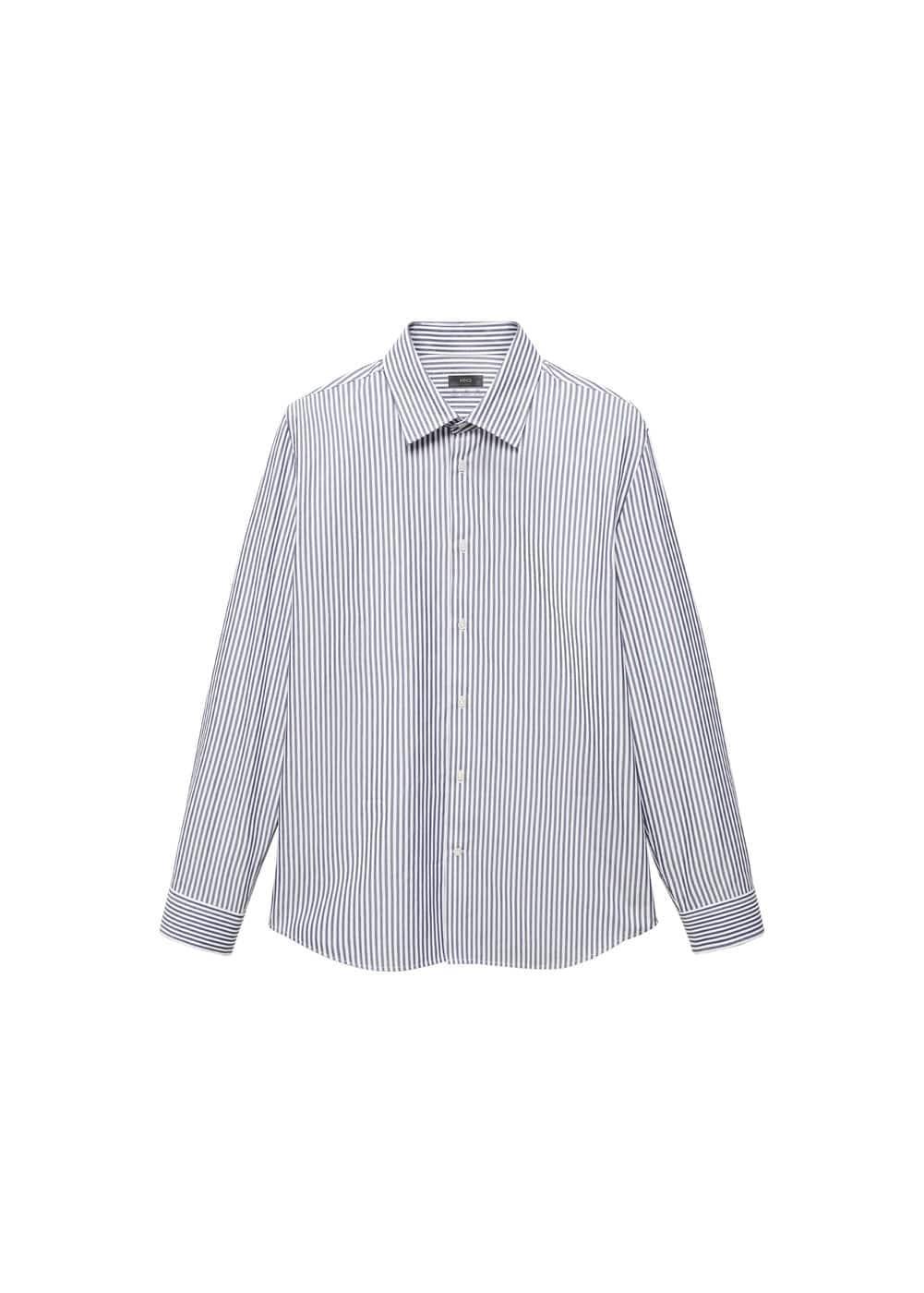 MANGO MAN - Coolmax® striped shirt blueMen Product Image