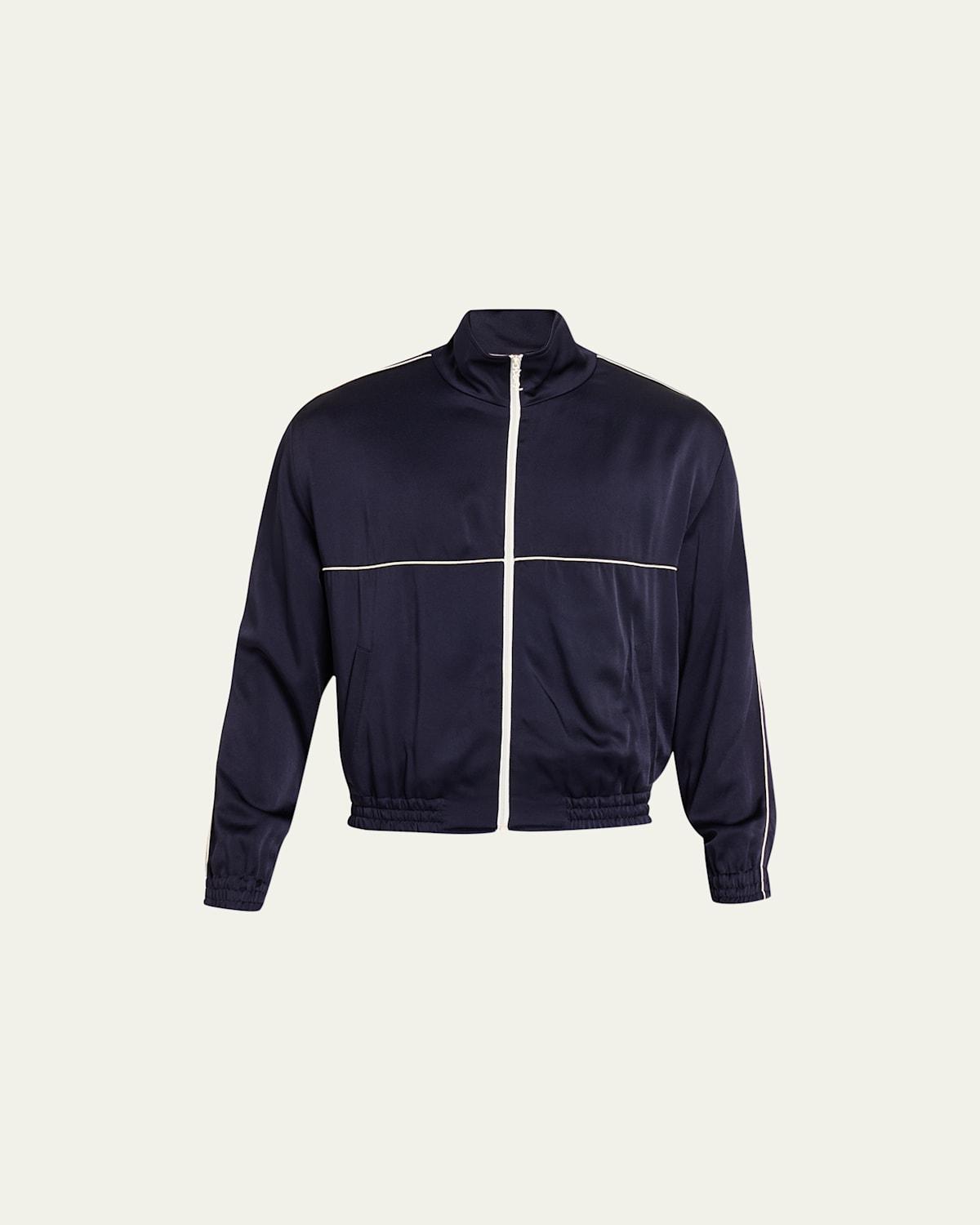 Mens Retro Track Teddy Jacket Product Image