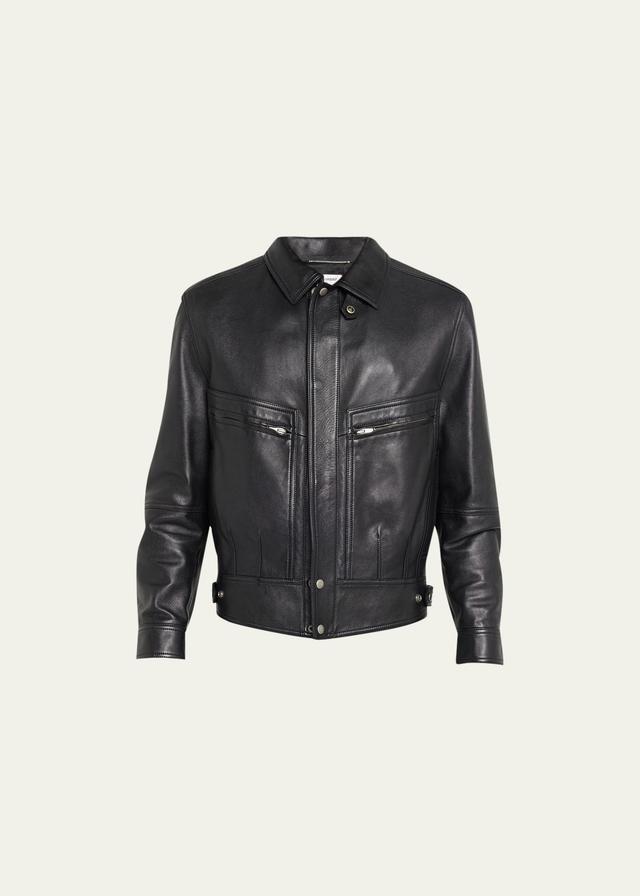 Saint Laurent Lambskin Leather Jacket Product Image