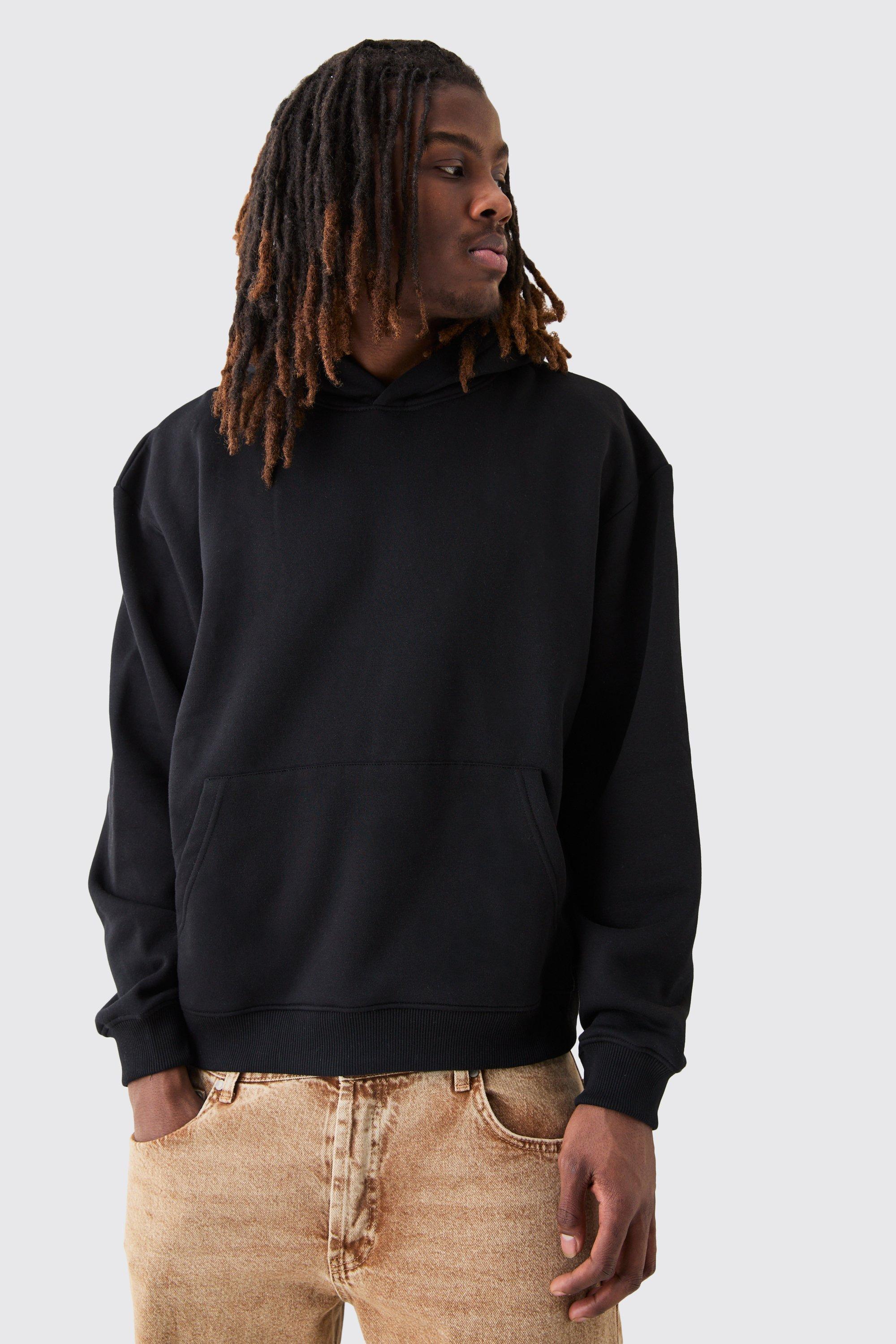 Basic Oversized Boxy Hoodie | boohooMAN USA Product Image