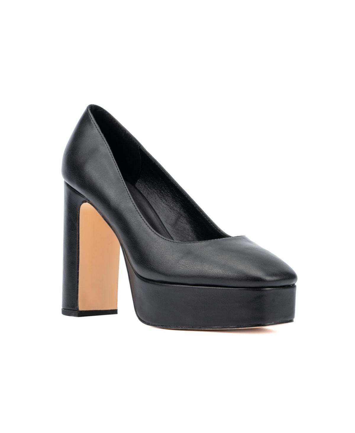 New York & Company Ryla Womens Black Heel Pumps Product Image