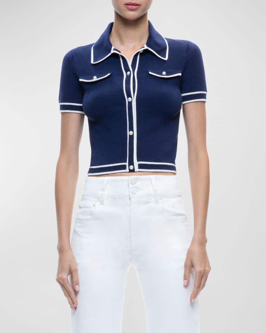 Marlena Button-Front Polo  Product Image