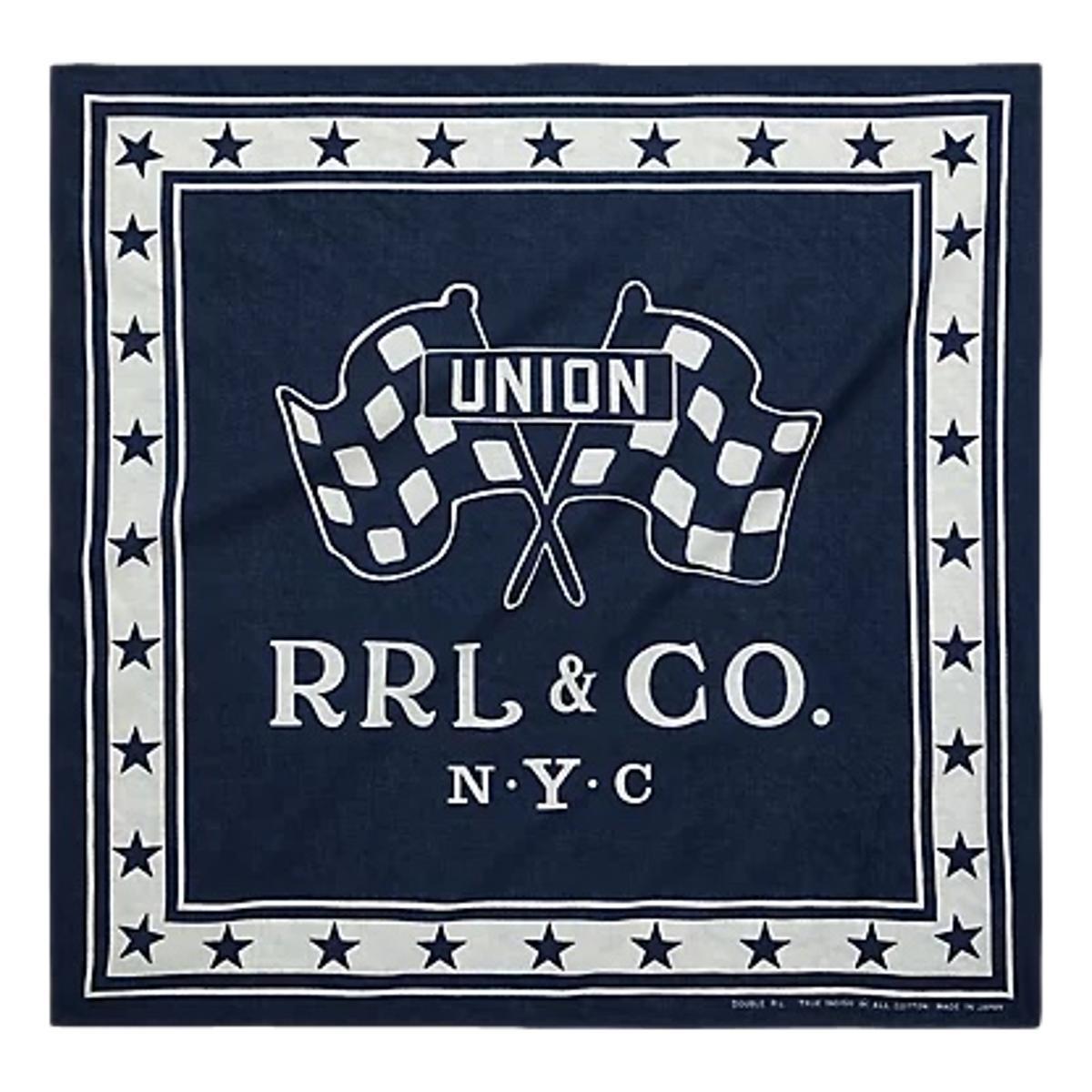 Logo Cotton Bandanna Indigo Cream Product Image