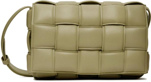 BOTTEGA VENETA Khaki Padded Cassette Shoulder Bag In 2916 Travertine/gold Product Image