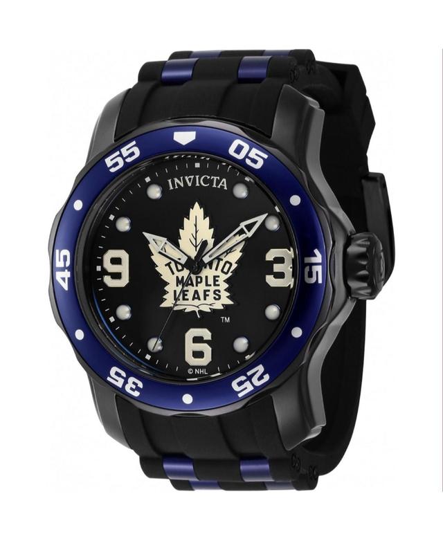 Invicta Mens 42648 Nhl Toronto Maple Leafs Quartz Black Dial Color - Black Product Image