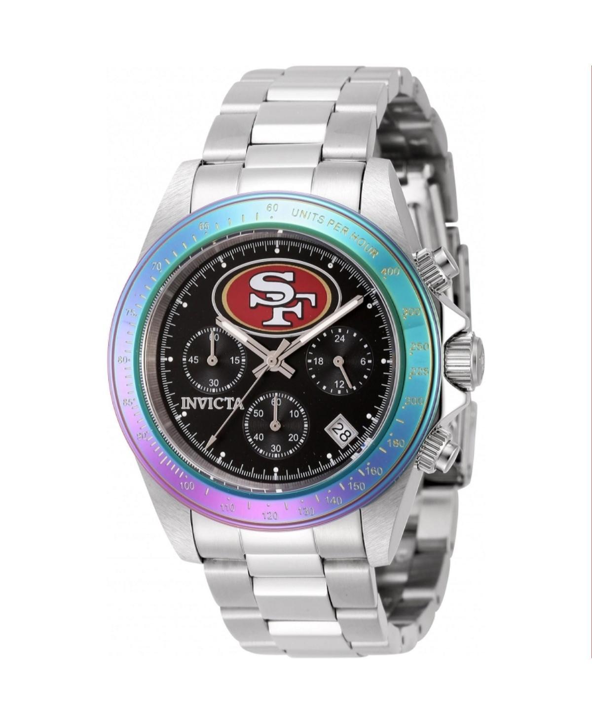 Invicta Mens 44990 Nfl San Francisco 49ers Quartz Multifunction Black Dial Watch - Black Product Image