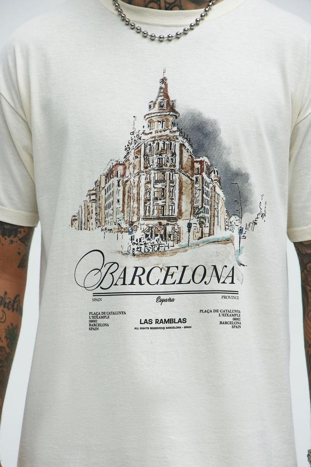 Barcelona Espana Short Sleeve Tee - White Product Image