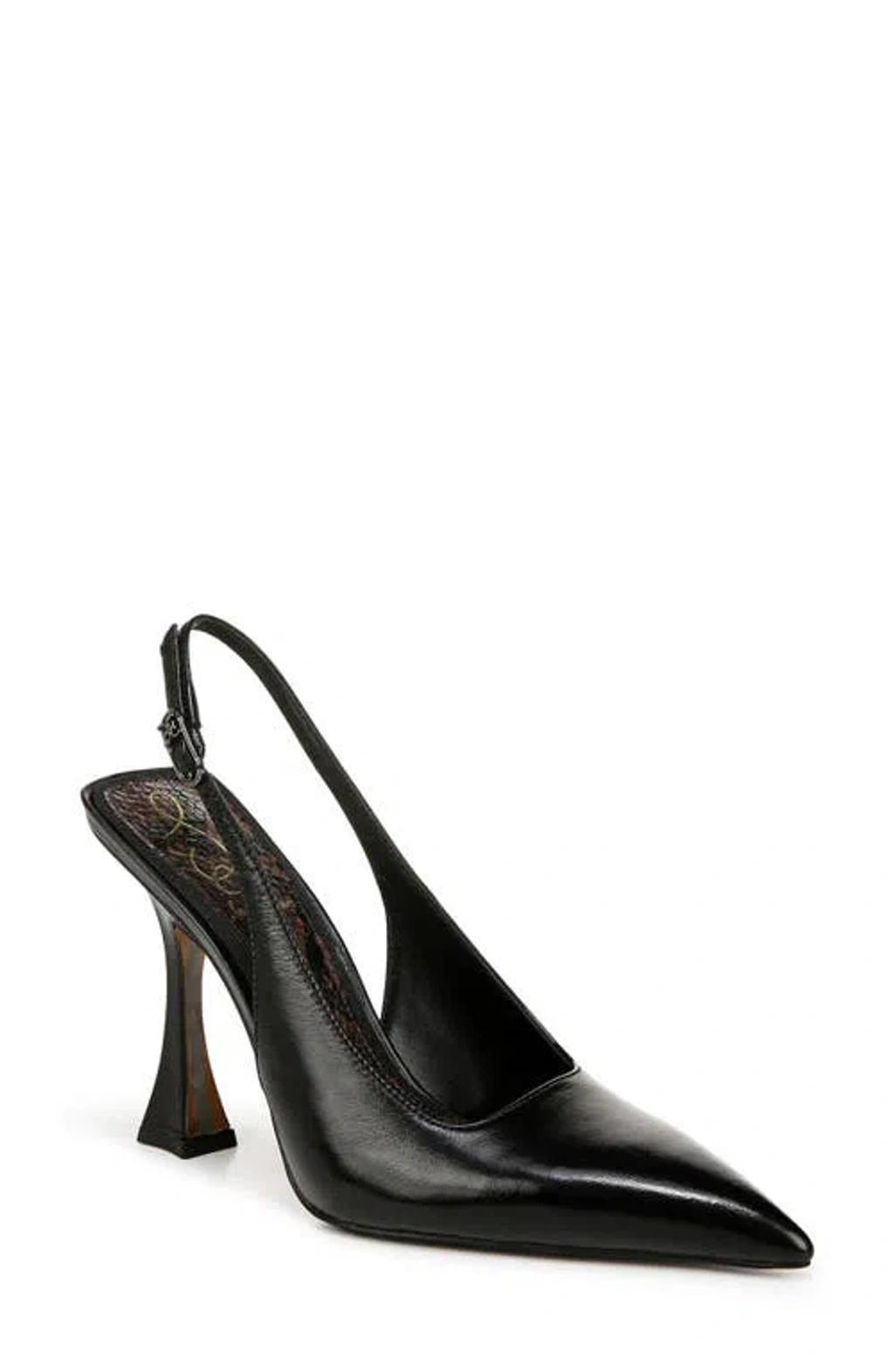 SAM EDELMAN Odette Slingback Pointed Toe Pump In Black Product Image