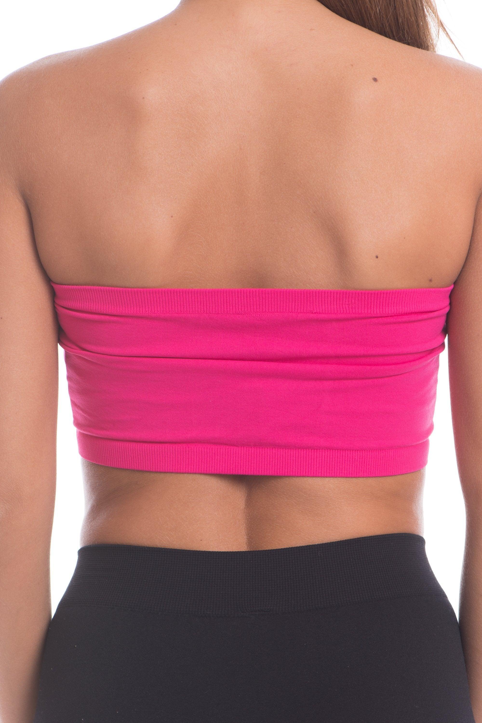 Just That Easy Fuchsia Pink Bandeau Top Female Product Image