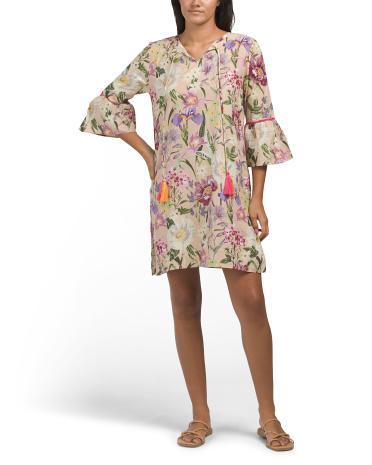 Elodie Long Sleeve Tunic Cover-up for Women Product Image