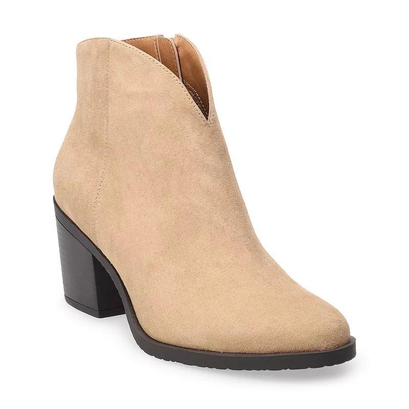 Sonoma Goods For Life Jorjaa Womens Western Cabeza Ankle Boots Product Image