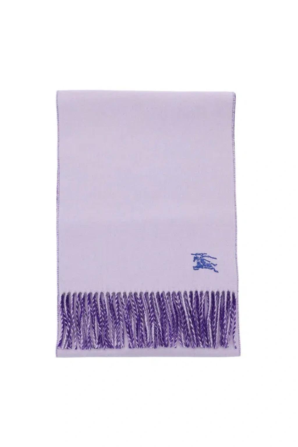 BURBERRY Reversible Cashmere Scarf In Purple Product Image