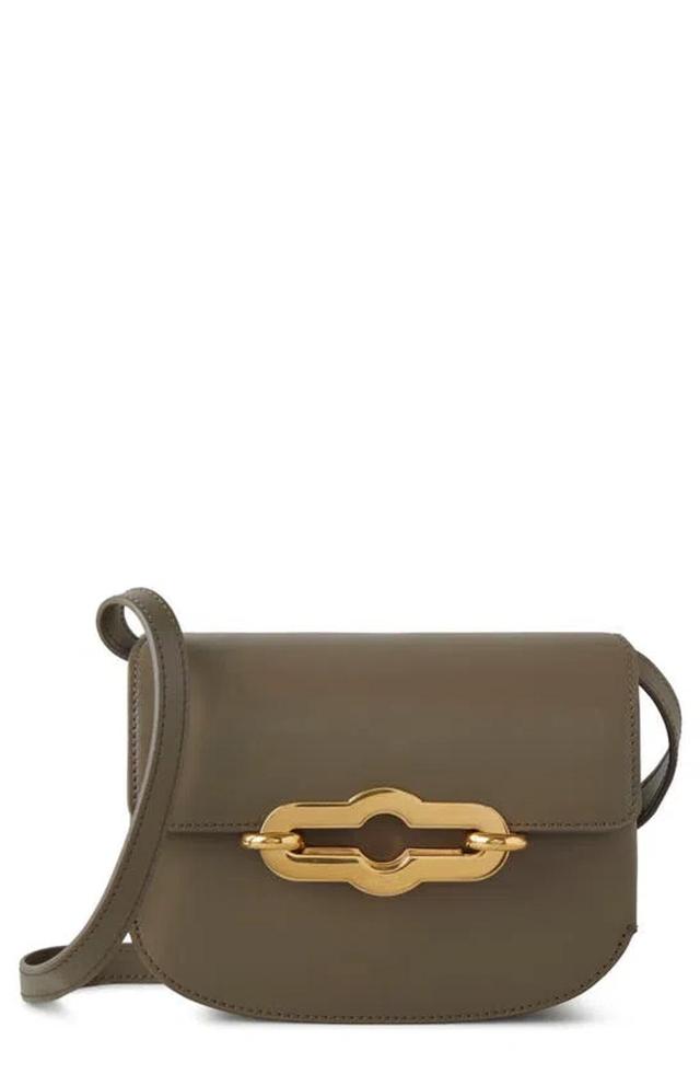 MULBERRY Small Pimlico Super Luxe Leather Crossbody Bag In Linen Green Product Image