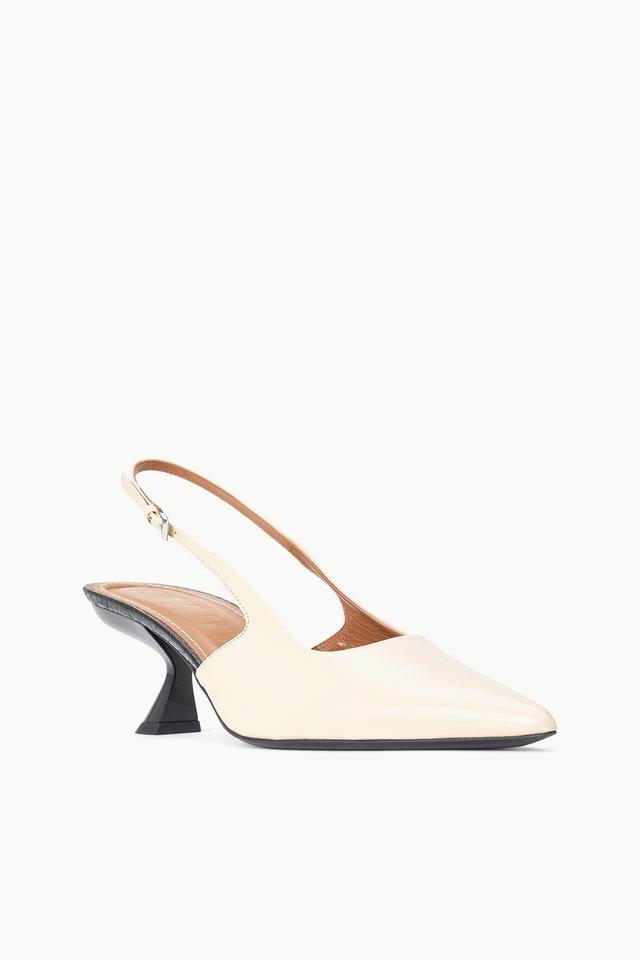 NEVE SLINGBACK HEEL | CREAM BLACK Product Image