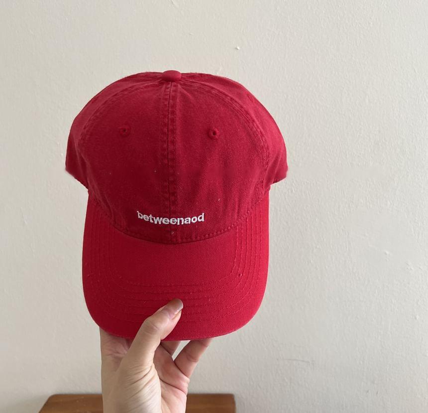 Lettering Embroidered Baseball Cap Product Image