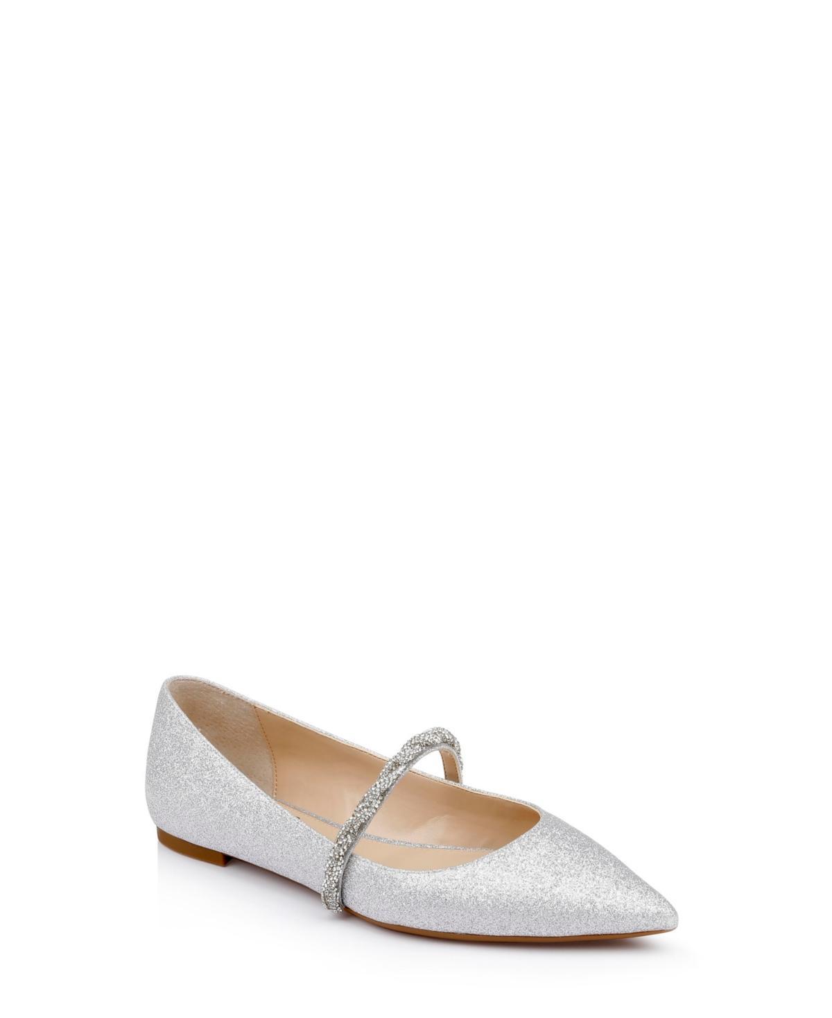 Jewel Badgley Mischka Womens Vana Pointed Toe Evening Flats Product Image