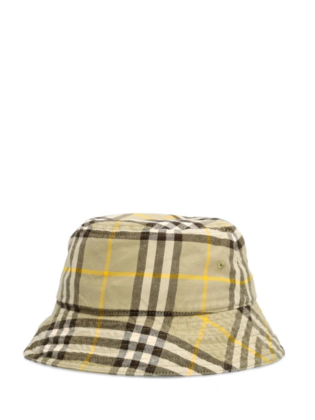 Archive Check Cotton Bucket Hat In Hunter Product Image