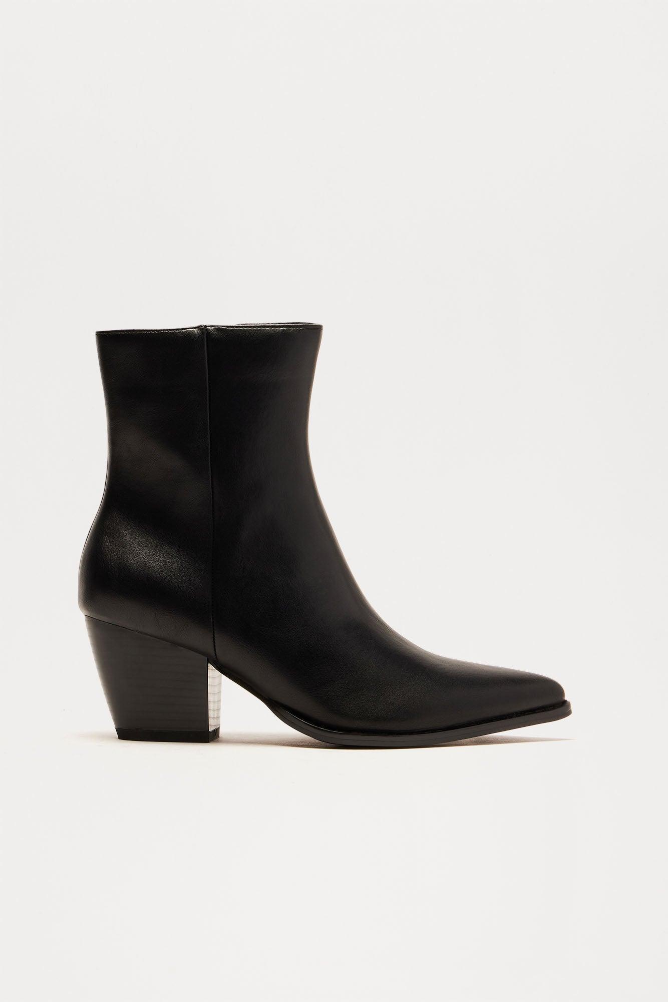 Braxton Heeled Booties - Black Product Image