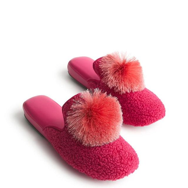 Vera Bradley Wicked Pom Slippers Women in Pink Medium Product Image