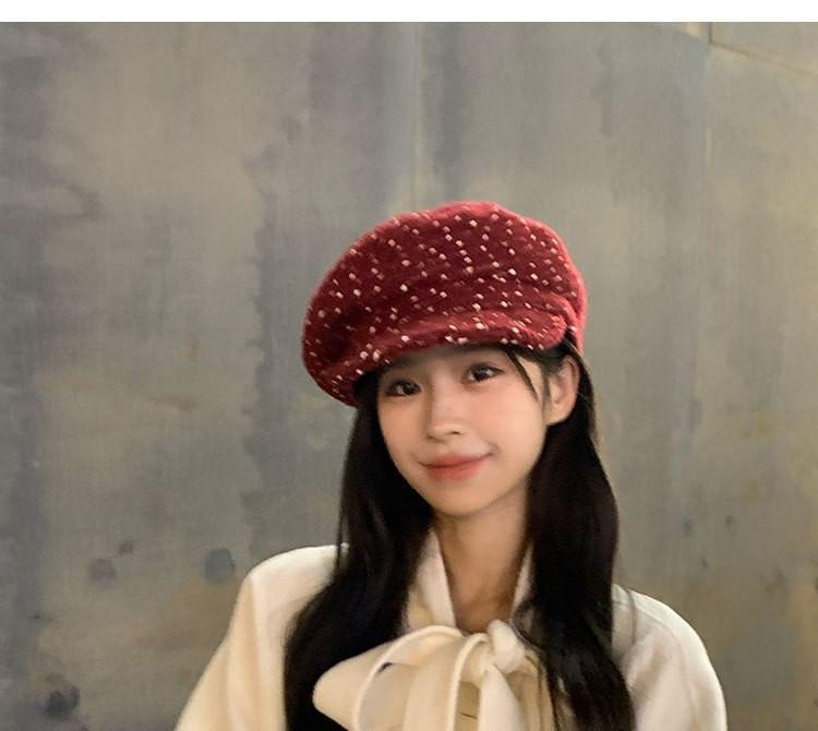 Dotted Beret Hat Product Image