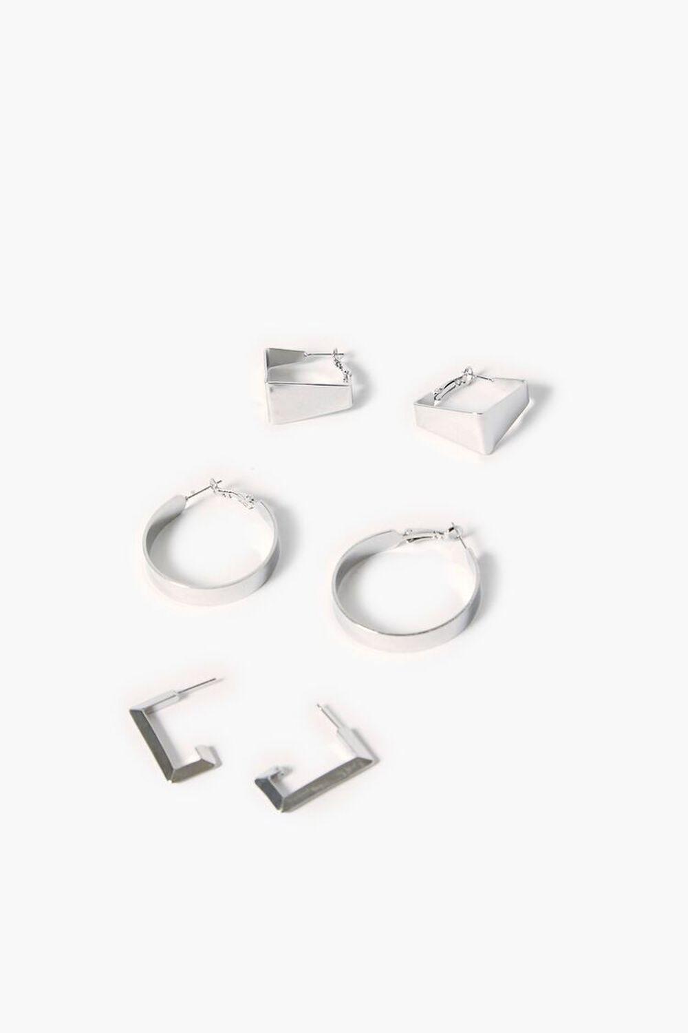 Geo Hoop Earring Set | Forever 21 Product Image