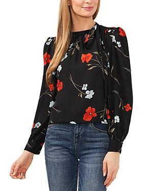 CeCe Tie Neck Blouse Product Image