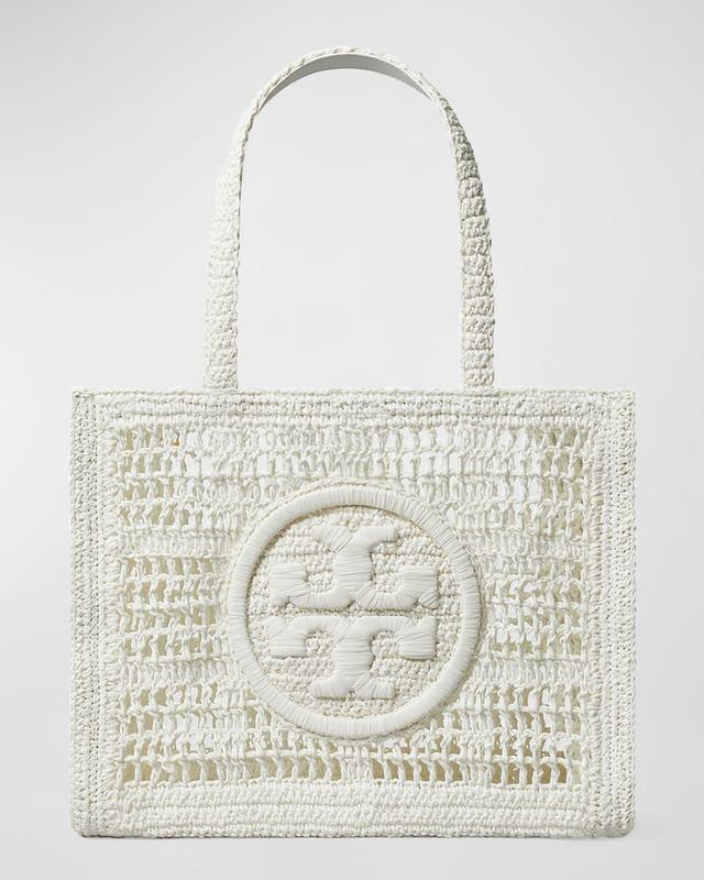 Ella Small Crochet Straw Tote Bag Product Image