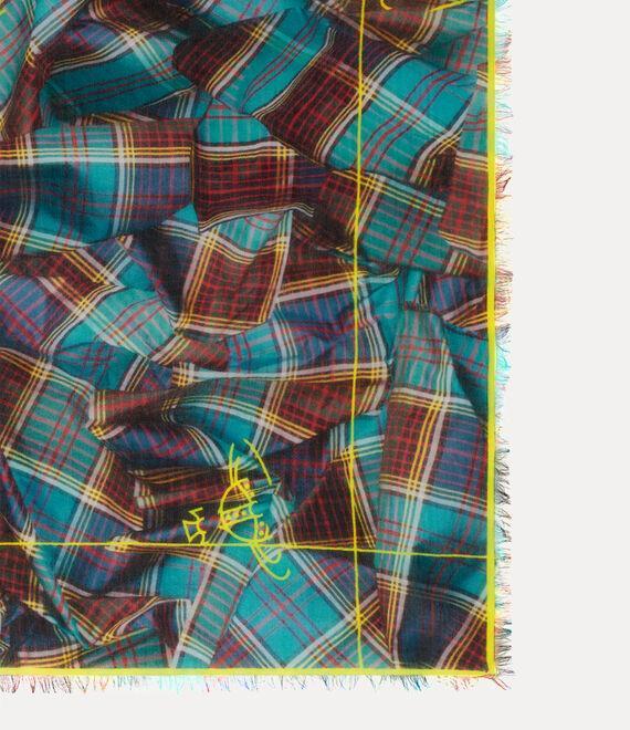 Draped Tartan Square Scarf Product Image