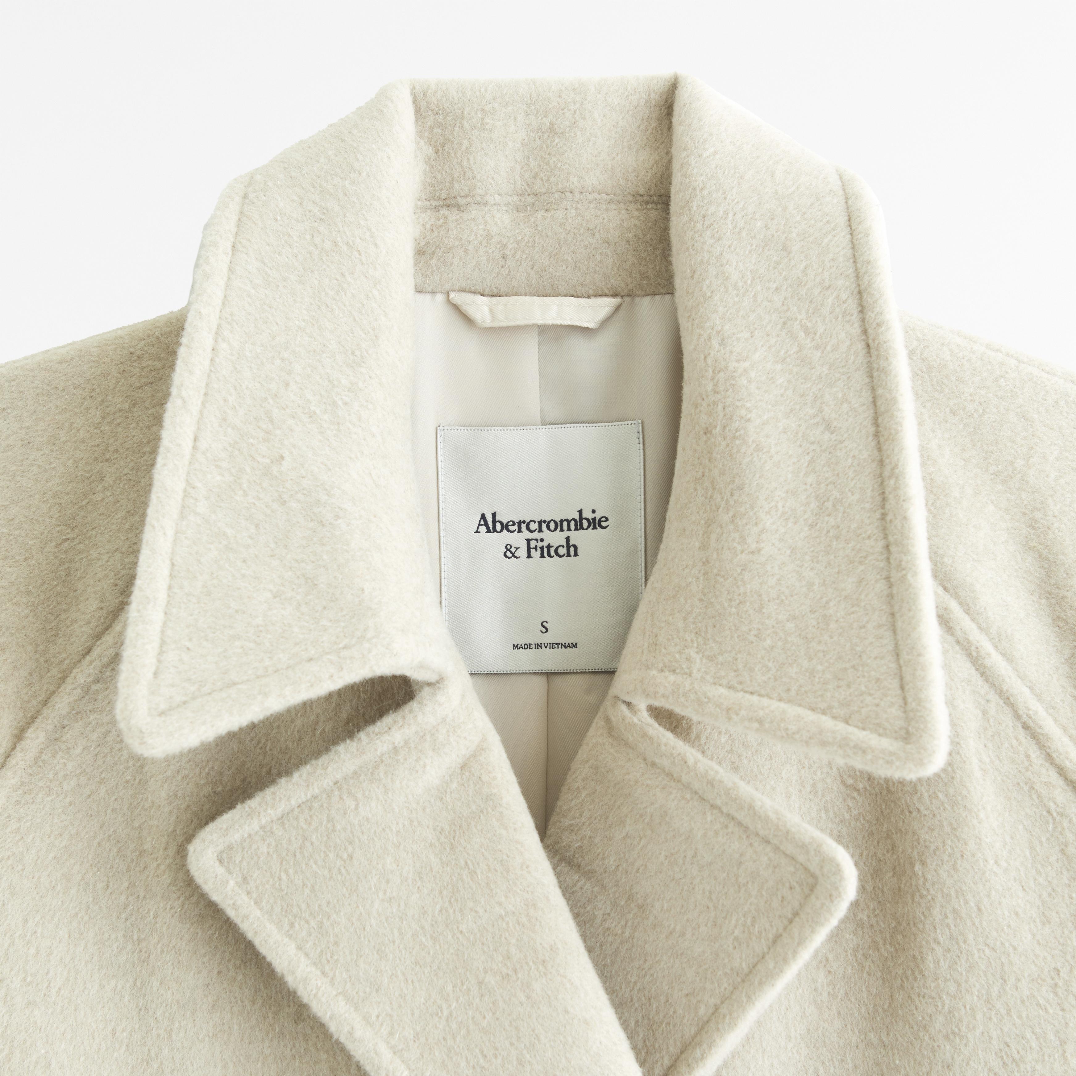 Wool-Blend Trench Coat Product Image