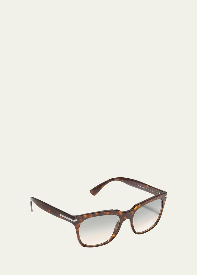 Prada Men's 04ys Oval Acetate Sunglasses  - TORTOISE - TORTOISE Product Image