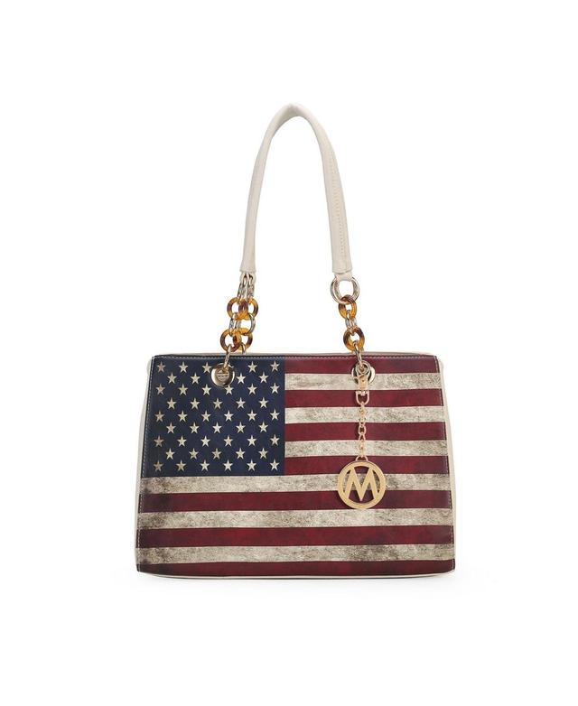 Mkf Collection Nevaeh patriotic pattern Women s Shoulder Bag by Mia K Product Image