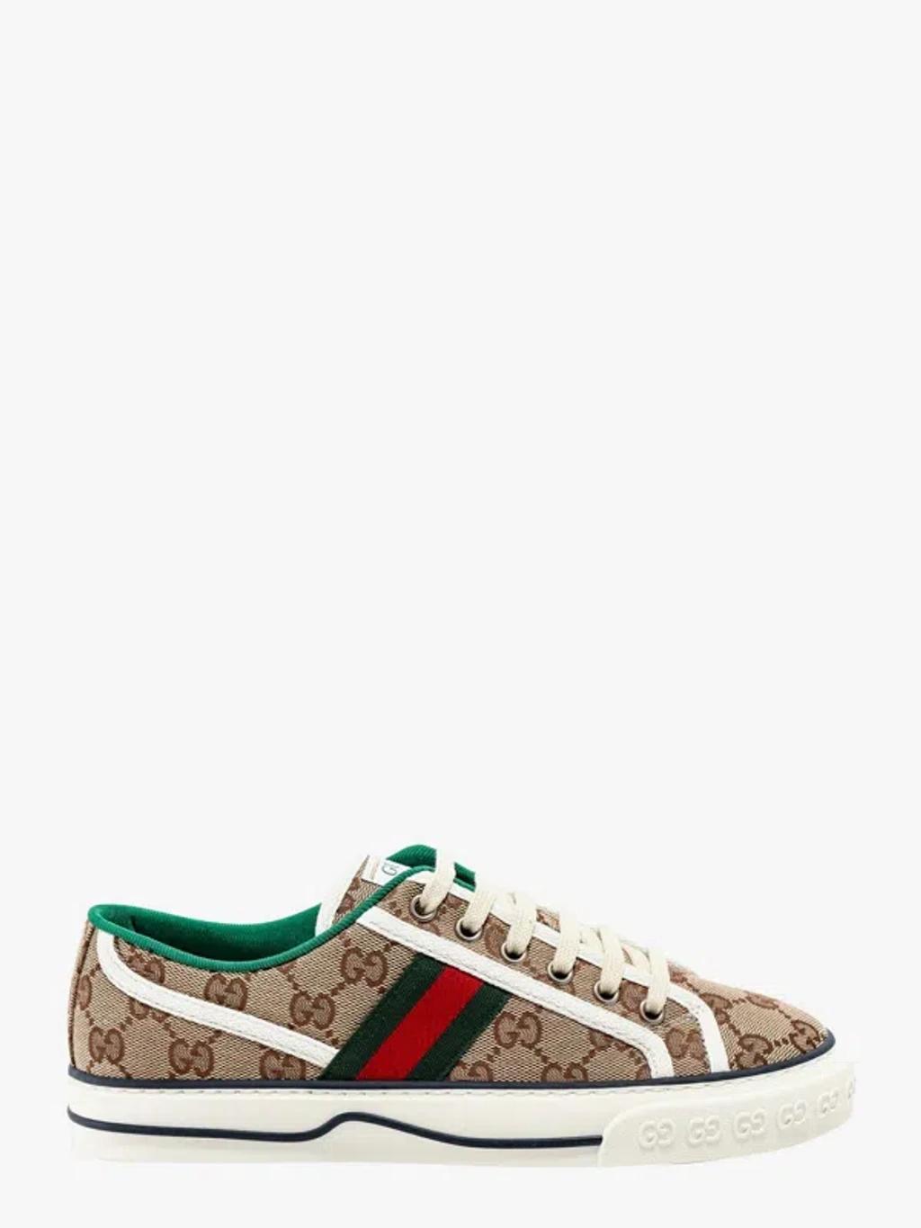 GUCCI Tennis 1977 Canvas Sneakers In Cream Product Image