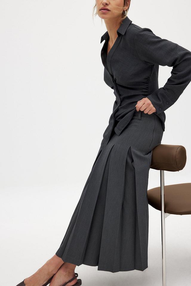 Pleated Midi Skirt Product Image