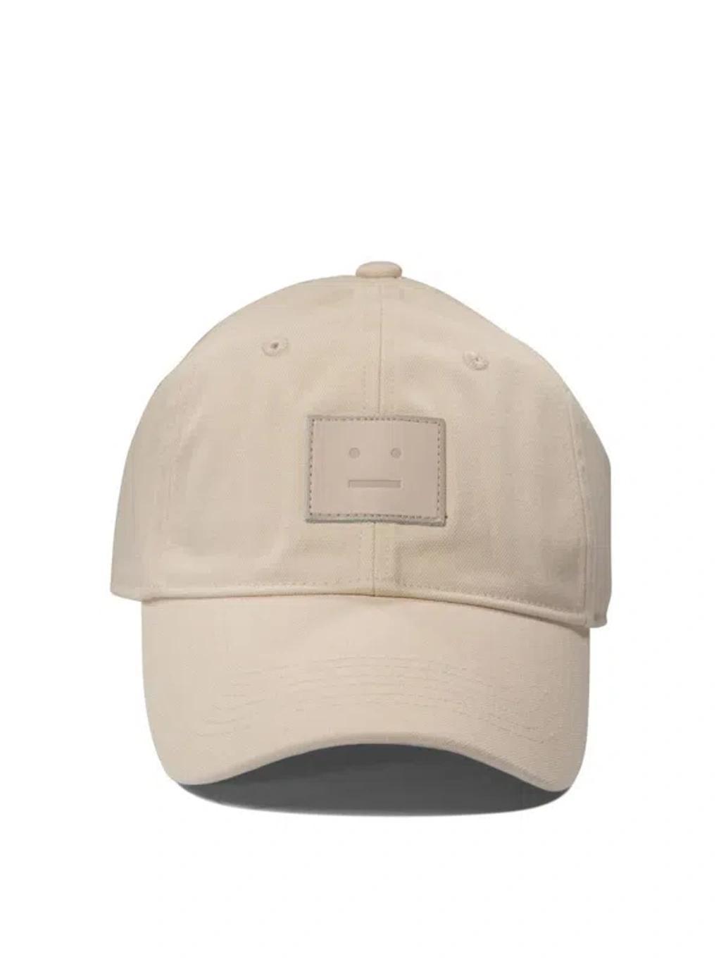 Face Baseball Cap In Beige product image