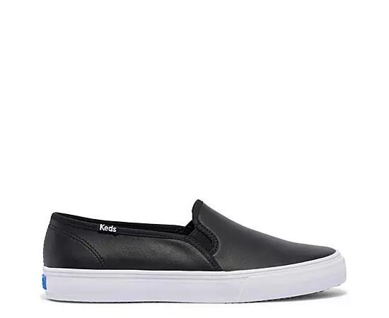 Keds Womens Double Decker Leather Slip On Sneaker Product Image