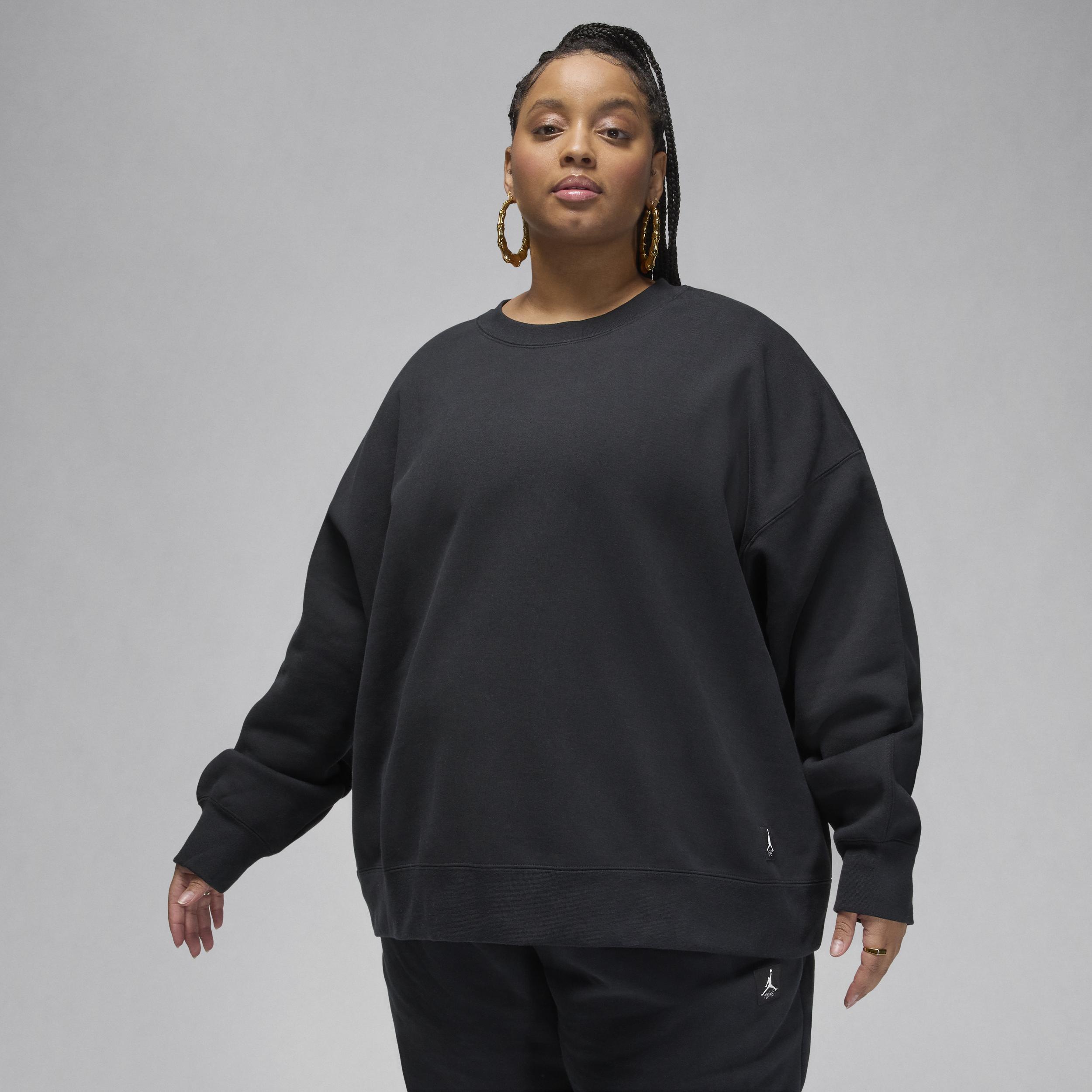 Women's Jordan Flight Fleece Crewneck Sweatshirt (Plus Size) Product Image